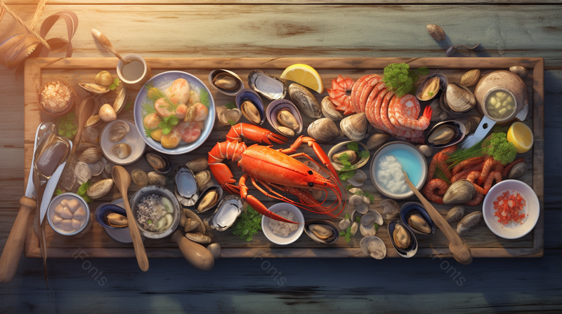 新鲜海鲜海产食物餐厅美食海产品,高清,摄影图,摄影图片,图片大全,摄影图免费下载
